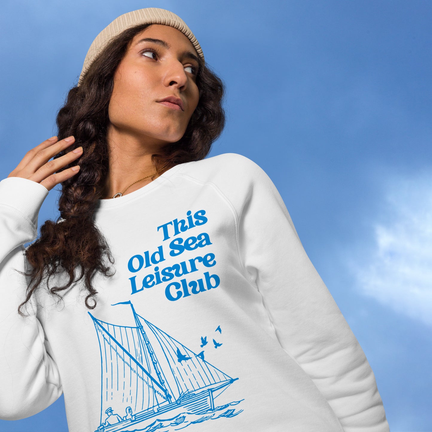 This Old Sea Unisex Organic Raglan Sweatshirt