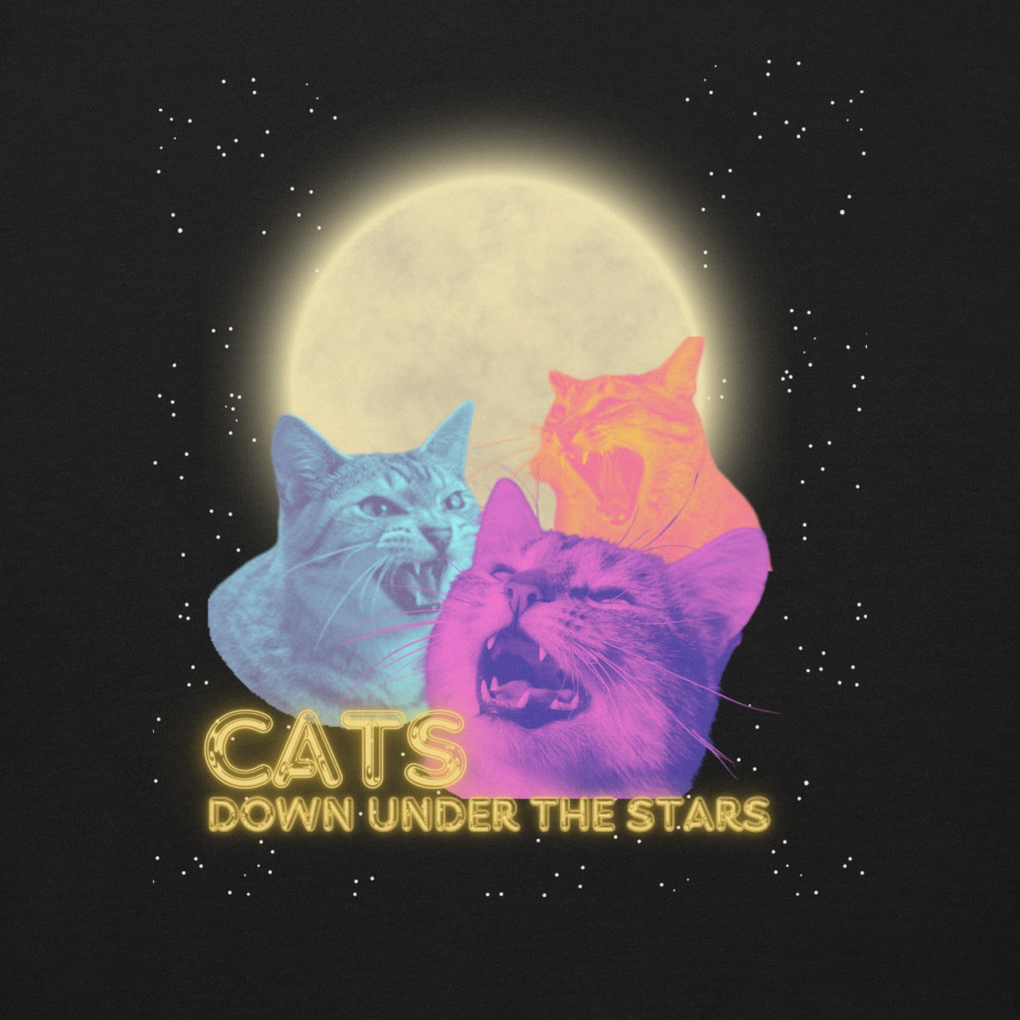 Cats Under the Stars Unisex Crewneck Sweatshirt