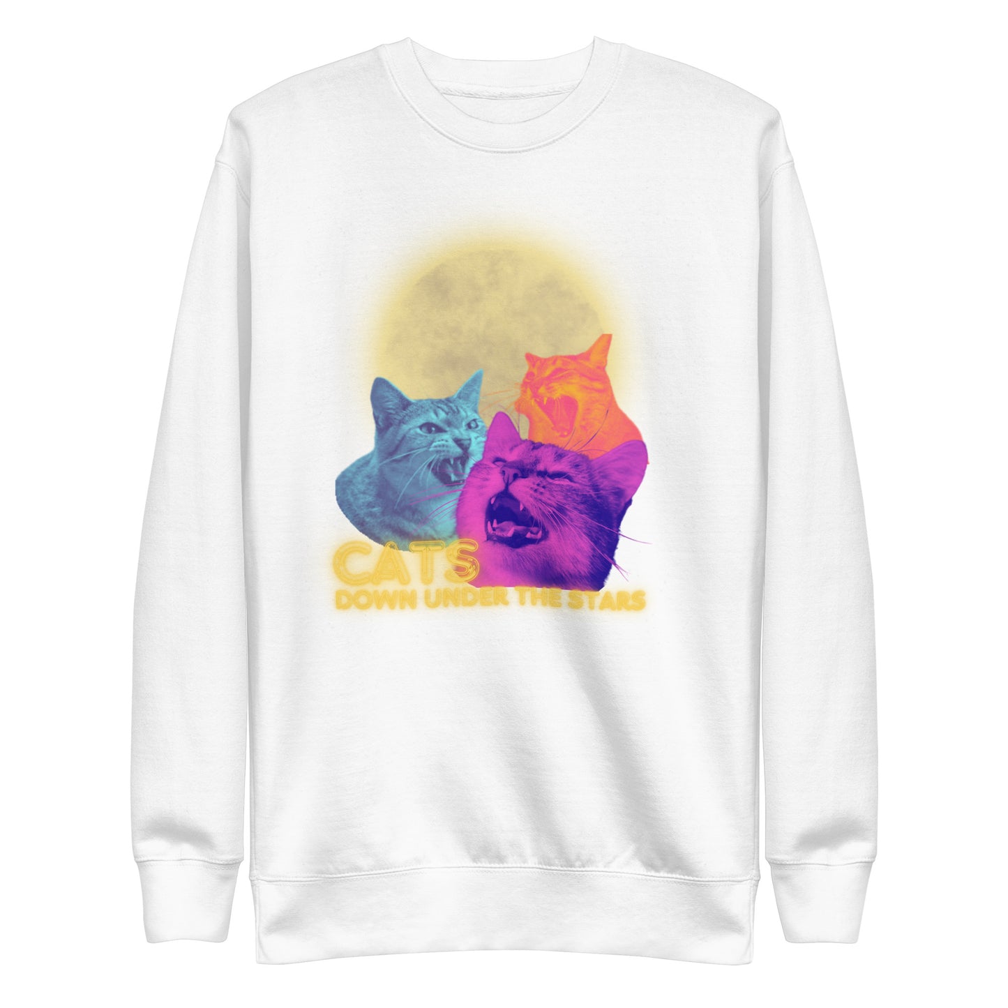 Cats Under the Stars Unisex Crewneck Sweatshirt
