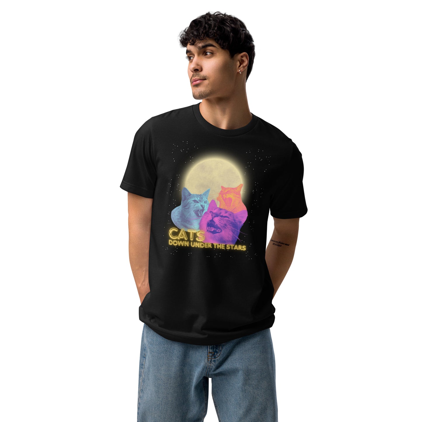 Cats Under the Stars Unisex Eco Tee